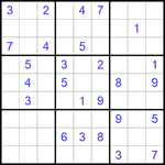 Судоку 9х9 #967 средний