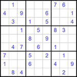 Судоку 9х9 #981 средний