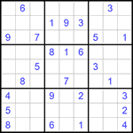 Судоку 9х9 #986 средний