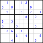 Судоку 9х9 #988 средний