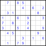 Судоку 9х9 #989 средний