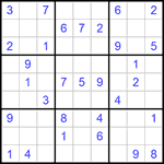 Судоку 9х9 #991 средний