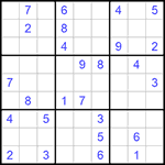 Судоку 9х9 #995 средний