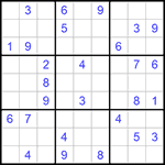 Судоку 9х9 #998 средний