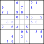 Судоку 9х9 #999 средний