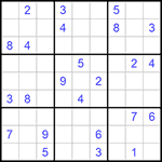 Судоку 9х9 #1004 трудный