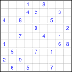 Судоку 9х9 #1010 трудный