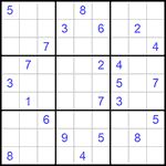 Судоку 9х9 #892 трудный