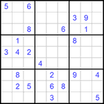 Судоку 9х9 #893 трудный