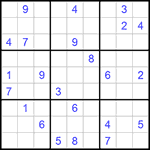 Судоку 9х9 #894 трудный