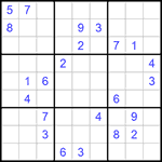 Судоку 9х9 #895 трудный