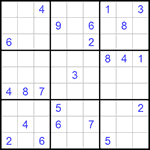 Судоку 9х9 #897 трудный