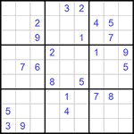 Судоку 9х9 #898 трудный