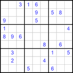 Судоку 9х9 #902 трудный