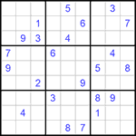 Судоку 9х9 #914 трудный