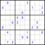 Судоку 9х9 #917 трудный