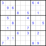 Судоку 9х9 #927 трудный