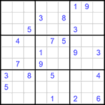 Судоку 9х9 #934 трудный