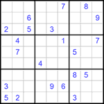 Судоку 9х9 #938 трудный