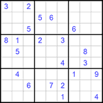 Судоку 9х9 #940 трудный