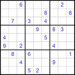 Судоку 9х9 #941 трудный