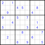 Судоку 9х9 #946 трудный
