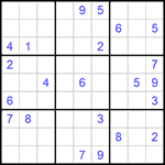 Судоку 9х9 #948 трудный
