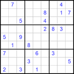 Судоку 9х9 #952 трудный
