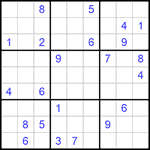 Судоку 9х9 #955 трудный