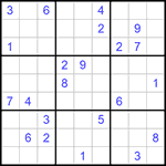 Судоку 9х9 #958 трудный