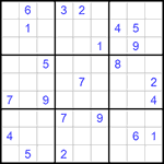 Судоку 9х9 #966 трудный