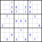 Судоку 9х9 #978 трудный