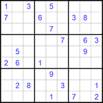 Судоку 9х9 #984 трудный