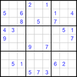 Судоку 9х9 #994 трудный