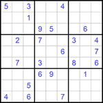 Судоку 9х9 #888 очень трудный