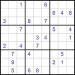 Судоку 9х9 #900 очень трудный