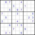 Судоку 9х9 #903 очень трудный