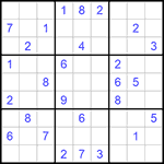 Судоку 9х9 #904 очень трудный