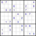 Судоку 9х9 #905 очень трудный