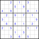 Судоку 9х9 #911 очень трудный