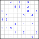 Судоку 9х9 #914 очень трудный