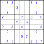 Судоку 9х9 #915 очень трудный