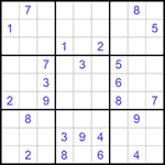 Судоку 9х9 #919 очень трудный