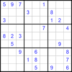 Судоку 9х9 #930 очень трудный