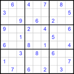 Судоку 9х9 #935 очень трудный