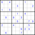 Судоку 9х9 #936 очень трудный