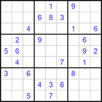 Судоку 9х9 #975 очень трудный