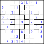 Судоку-пазл 9х9 #240 легкий