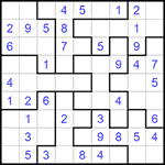 Судоку-пазл 9х9 #242 легкий