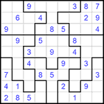 Судоку-пазл 9х9 #251 легкий